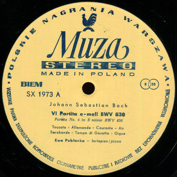 Ewa Pobłocka Plays Bach - Schumann