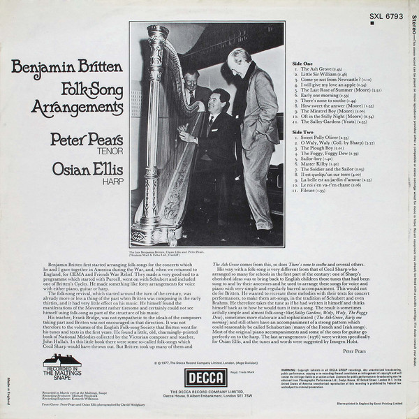 Folk Song Arrangements