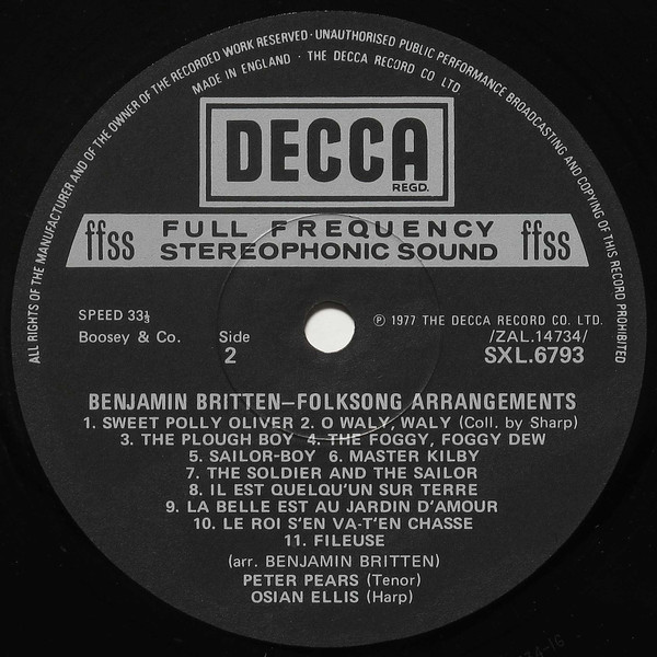 Folk Song Arrangements