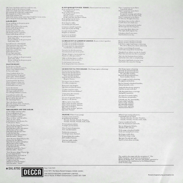 Folk Song Arrangements