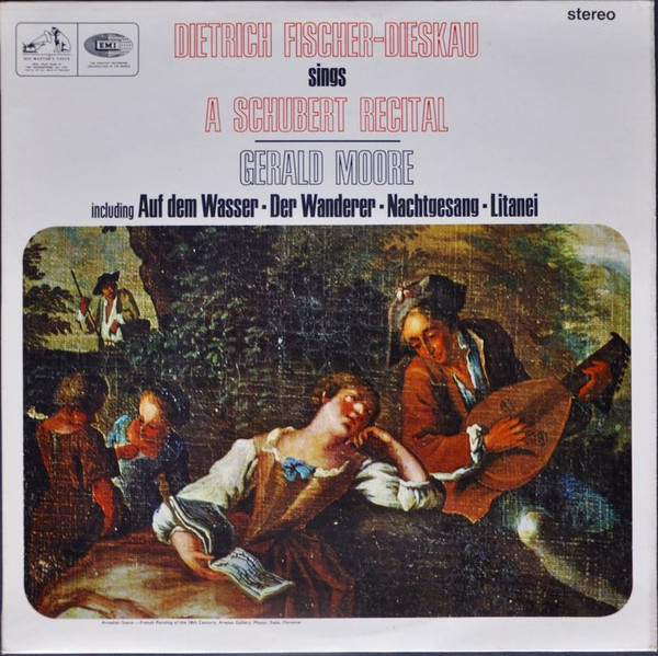Sings A Schubert Recital (Including Auf Dem Wasser, Der Wanderer, Nachtgesang, Litanei)